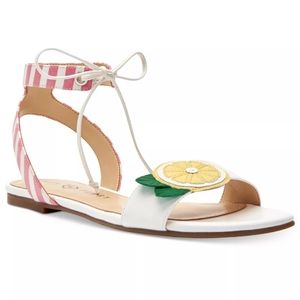 Katy Perry Jessie Lemonade Flat Sandals Sz 8